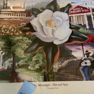 Photo of "Mississippi Then and Now" Print by Amelia Clark, Signed and Numbered