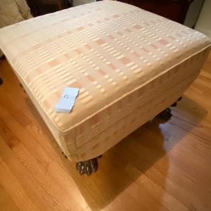 Photo of Clawfoot Tufted Ottoman (New Made to Look Old)