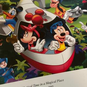 Photo of "Magic of Time at Magical Place" Disney Embossed Print