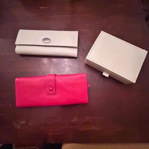 Photo of Three Leather Travel Jewelry Cases (K-BB)