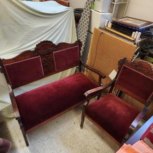 Photo of Victorian Settee AND Chair