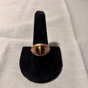 Photo of 10k Gold Ring with Tiger Eye (K-BB)