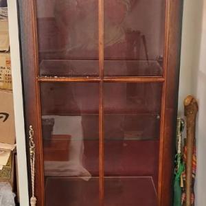 Photo of Lighted 5 glass shelves Curio Cabinet 23x14x74