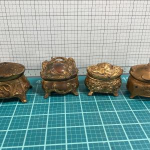 Photo of Vintage 4 small jewelry/trinket boxes