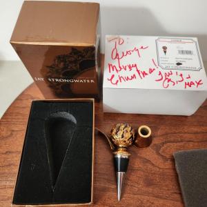 Photo of Jay Strongwater Jungle Tiger Wine Stopper & Stand Ross