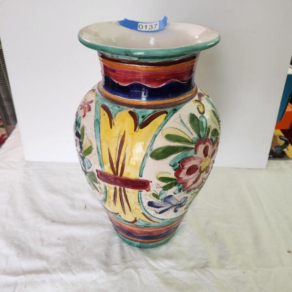 Photo of Decorated Handmade Hand painted Vase Italy