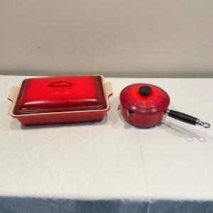 Photo of Le Creuset Sauce Pan & Heritage Stoneware (DR-SS)