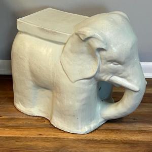 Photo of Ceramic Elephant Garden Stool (S-RG)