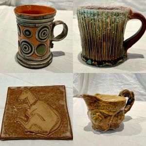 Photo of Madison Tile Works & Other Signed Pottery (K-RG)