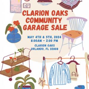 Photo of Clairon Oaks Community Garage Sale, May 4th and 5th