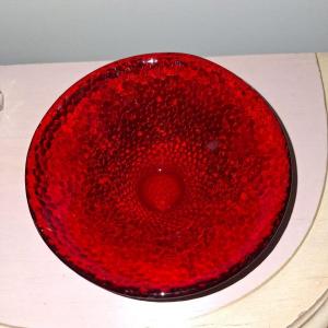 Photo of Red Glass Bowl