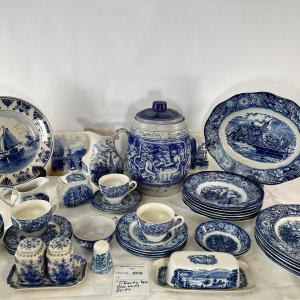 Photo of Blue White collectible china dinnerware