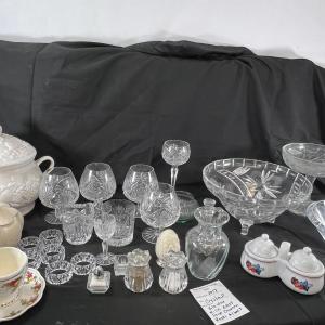 Photo of Cut lead cystal bowls, glasses
