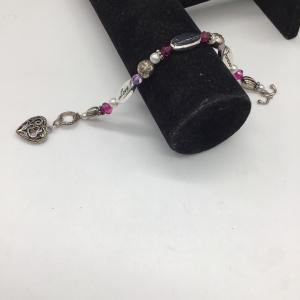 Photo of Vintage pink love remember forever charm Bracelet