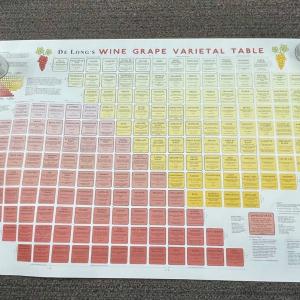 Photo of Wine Varietal Table Map / Poster Reds and Whites and everything in between