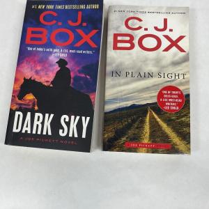 Photo of Paperback lot - 2 books - C J Box DARK SKY & IN PLAIN SIGHT