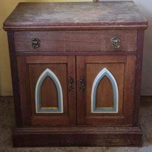 Photo of Antique Bedside Table #1