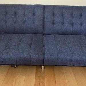 Photo of Blue Linen Futon Couch