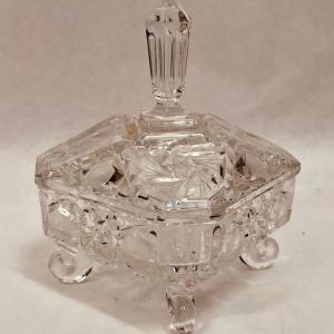 Photo of Crystal Footed Lidded Candy Dish