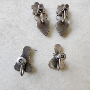 Photo of Sterling Turquoise Screwback earrings - 2 pair