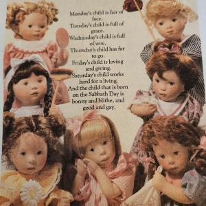 Photo of The Days of the Week Dolls by the Franklin Collection