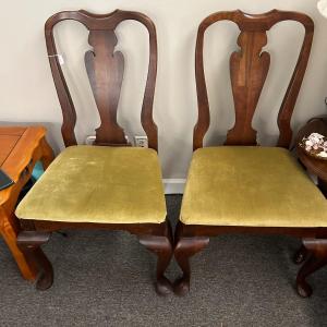Photo of Antique Queen Anne Dining Chairs (4)