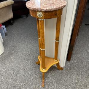 Photo of 80s Marble Top Plant Stand