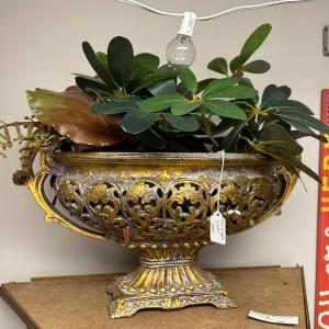 Photo of Neoclassic Gold Antiqued Planter