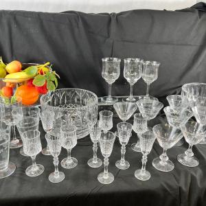 Photo of Cut Crystal wine glasses, bowls