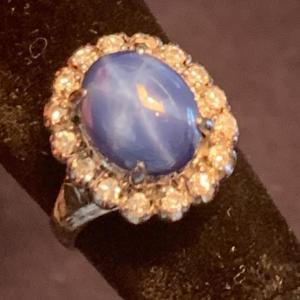 Photo of 14k Gold Blue Linde Star Diamond Studed Ring