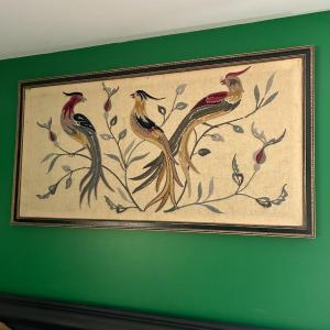 Photo of Vintage Embroidery Pheasant Art