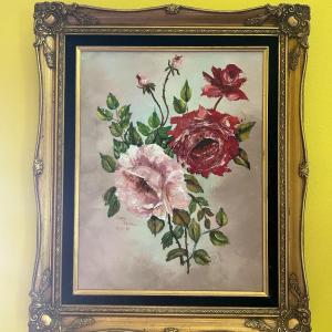 Photo of 1978 Original Oil Painting in Baroque Frame