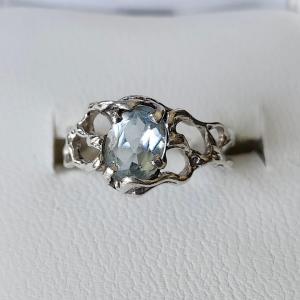 Photo of 925 Sterling and Aquamarine Ring