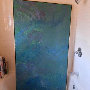 Photo of Large Green/Blue Painting