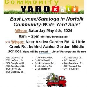 Photo of Community Yard Sale 5/4/24 8a - 2p