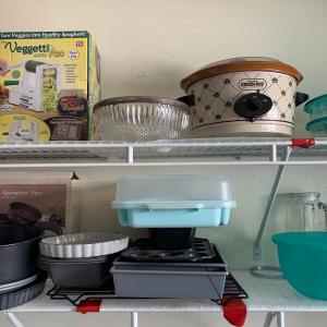 Photo of LOT 275: Baking & More Laundry Room Shelf Lot