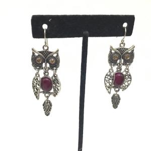 Photo of Owl multi Stone color Earrings
