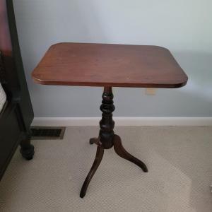 Photo of Wooden Tripod Side Table (B1-CE)