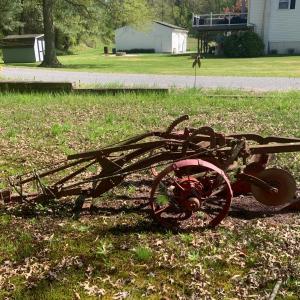 Photo of LOT:57: Antique/Vintage Red Farming Plow