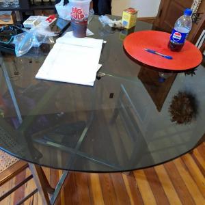 Photo of glass dinette