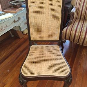 Photo of caned chair