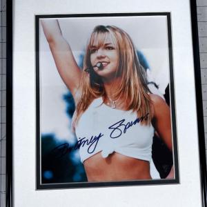 Photo of Brittney Spears Photo SIGNED and Framed