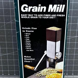 Photo of Back to Basics Grain Mill, New never used.