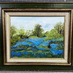 Photo of Original Oil Painting on Board by Alma Martin Dated 1976 