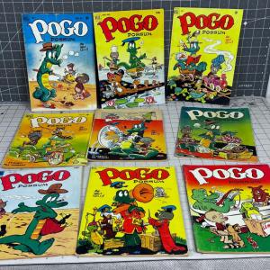 Photo of (9) Walt Kelly POGO Possum Comics Collectible 