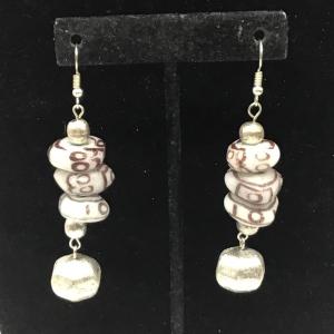 Photo of Aegean glass beads with Cris accent earrings