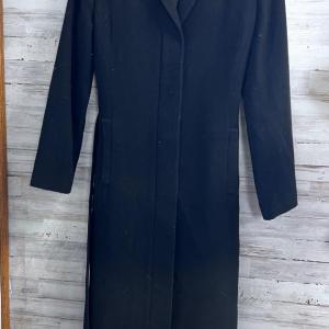 Photo of Banana Republic BLACK WOOL LONG Dress Coat