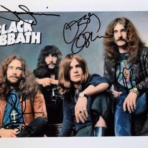 Photo of Black Sabbath signed photo