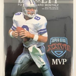 Photo of Troy Aikman Beckett Football Card Monthly Magazine April 1993 #37