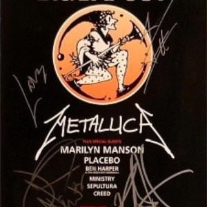 Photo of Metallica band signed Official Program for Big Day Out July 10th, 1999 